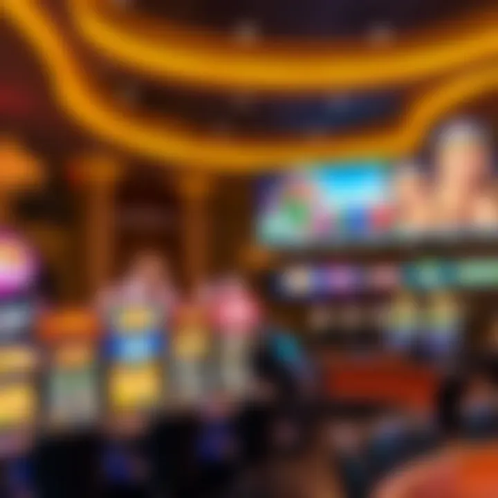 Vibrant Australian online casino interface showing popular slot games and live dealer options