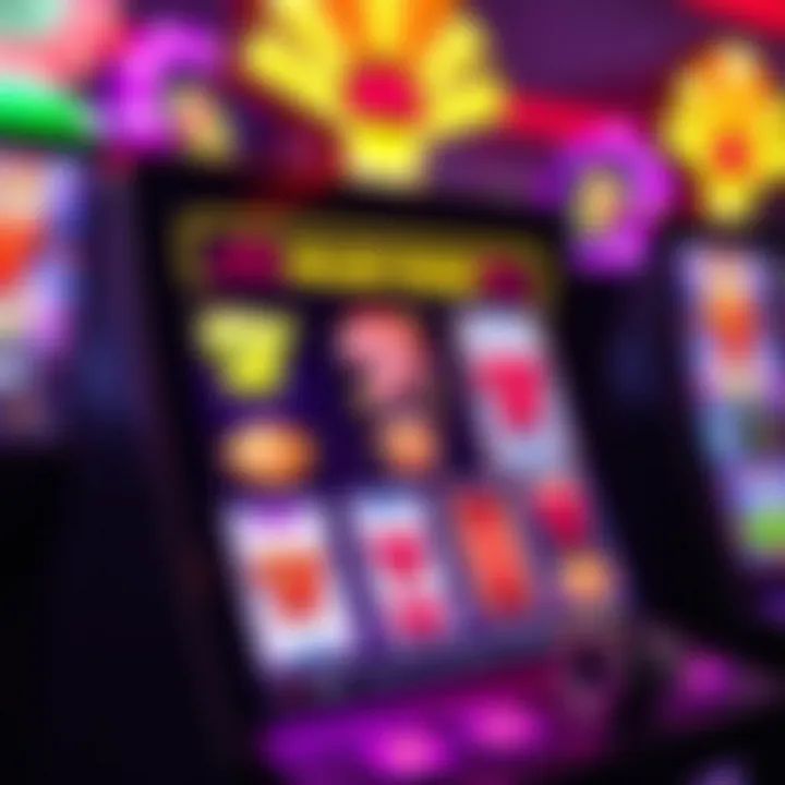 Colorful Australian online pokies game screen with vibrant symbols and spinning reels