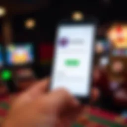 Mobile phone displaying RocketPlay app installation screen with download progress