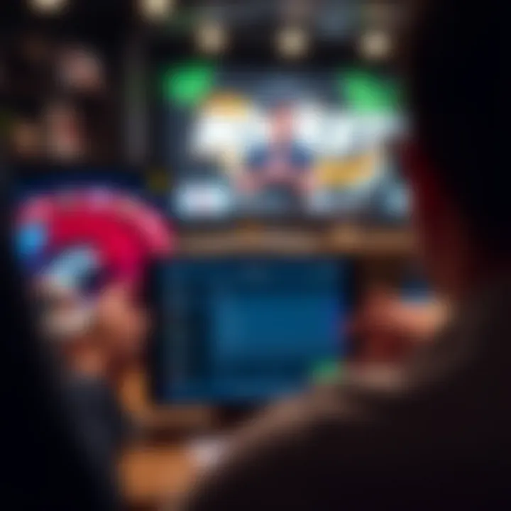 Tablet showing the RocketPlay app interface with account setup screen