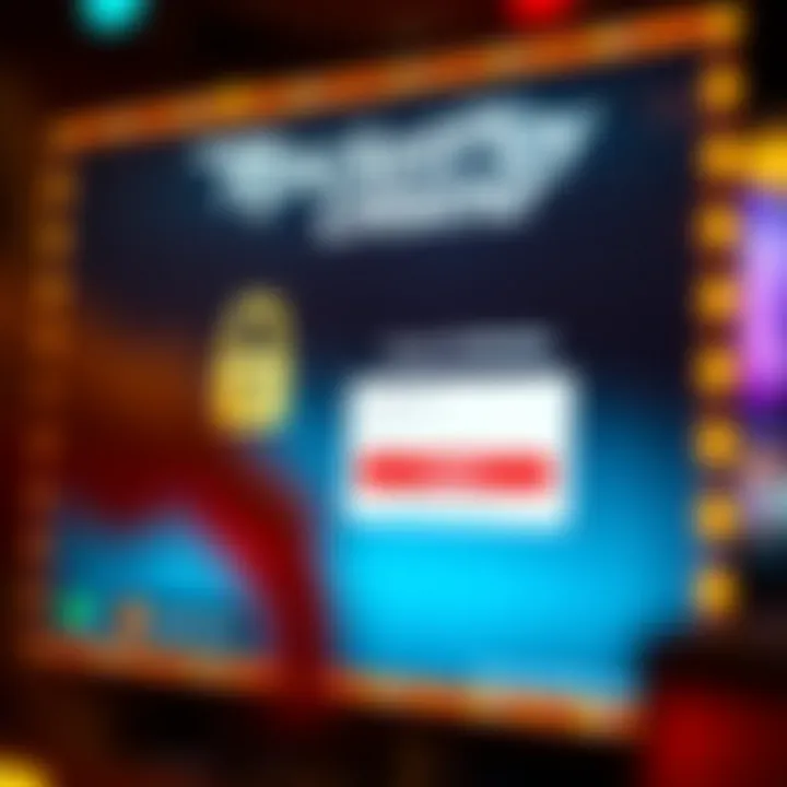 Secure login screen with verification prompts at RocketPlay Casino