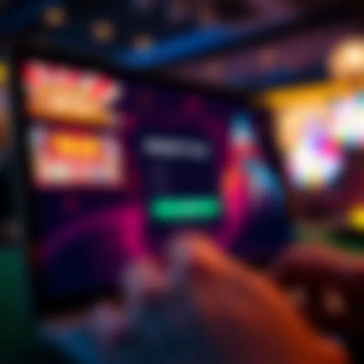 User interface showing Rocket Play Casino login screen on a digital device