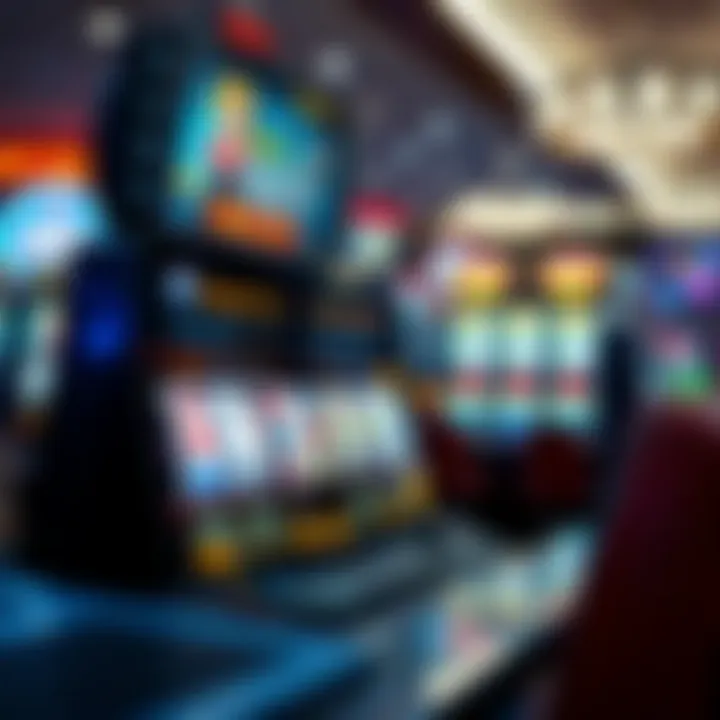 Illustration of digital gambling platform with responsible play reminders and legal guidelines