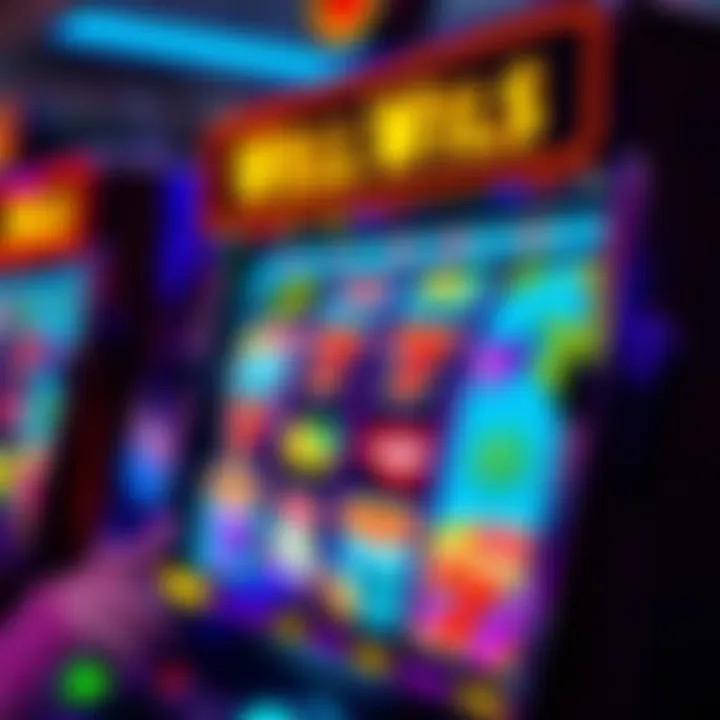 Colorful online pokies interface with spinning reels and vibrant symbols