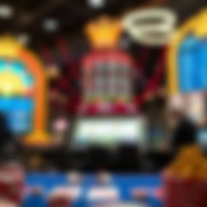 Display of casino bonus offers and secure account management features