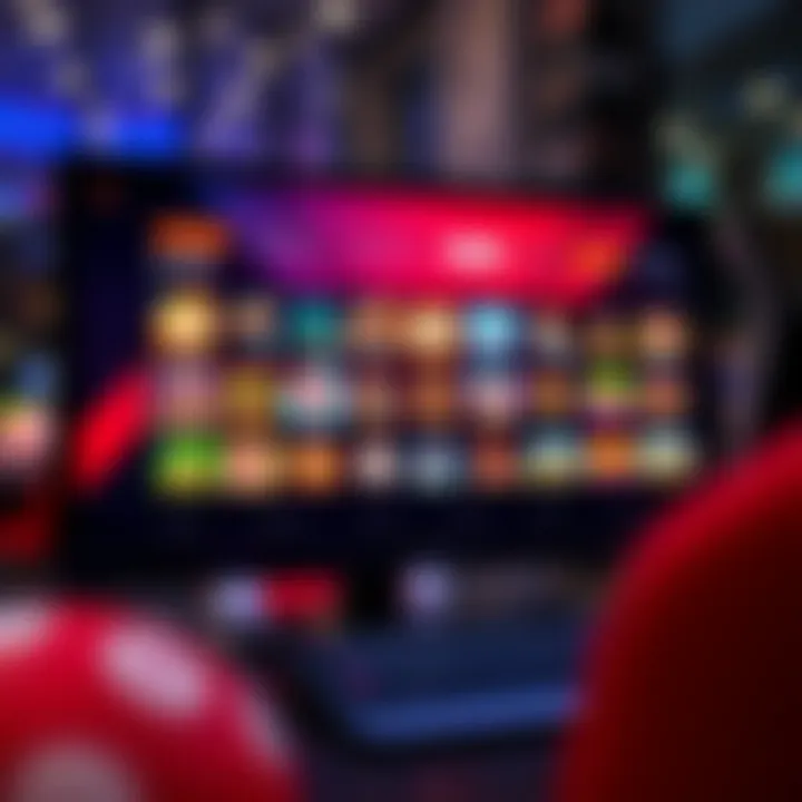 Rocket Play Casino's vibrant game selection interface on desktop screen