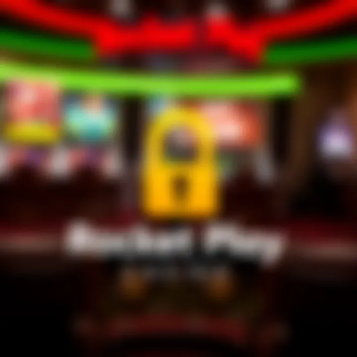 Rocket Play Casino logo with secure padlock symbol representing online safety and licensing