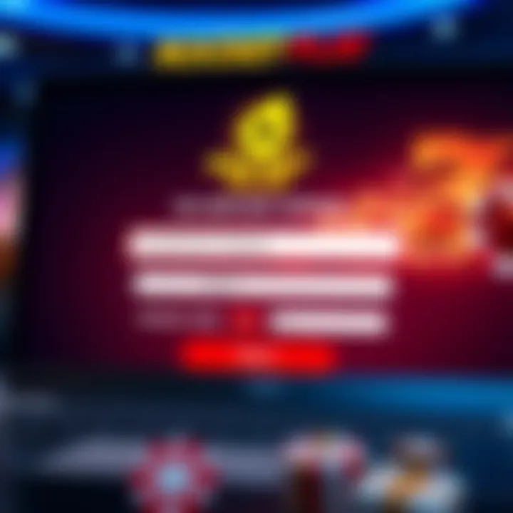 Illustration showing a digital casino interface highlighting no deposit bonus and promo code entry fields