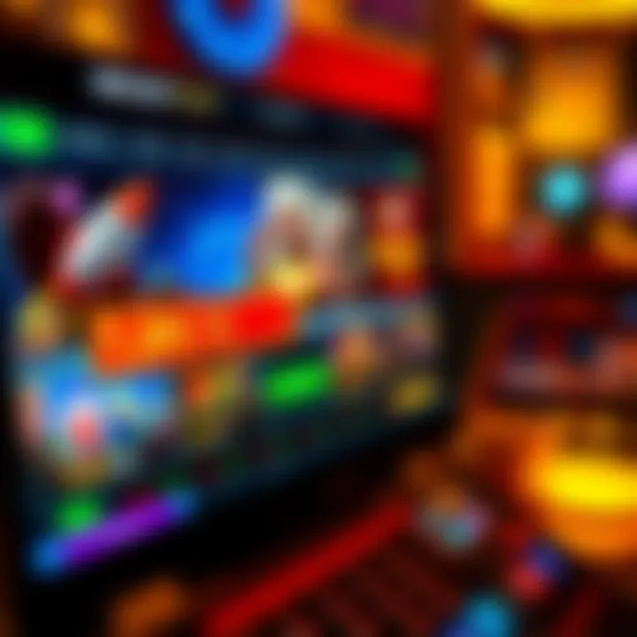 Illustration showing a digital casino interface with highlighted promo codes and bonus offers