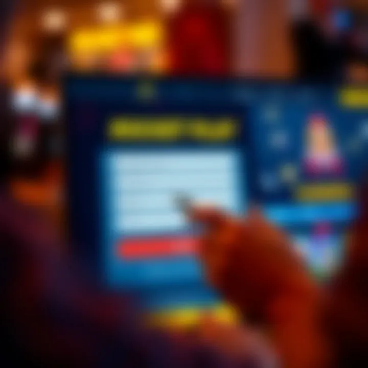 User filling out registration form on Rocket Play Casino website