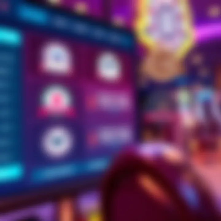 Illustration of a secure online casino platform showing payment options and licensing badges