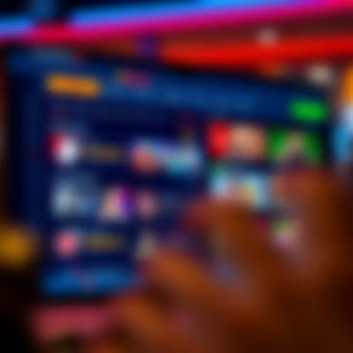 User interface showcasing diverse betting options on RocketPlay platform