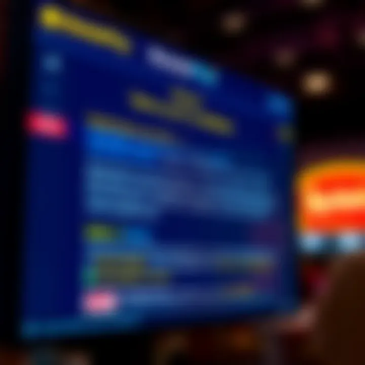 Digital interface displaying bonus terms and conditions for online casino offers