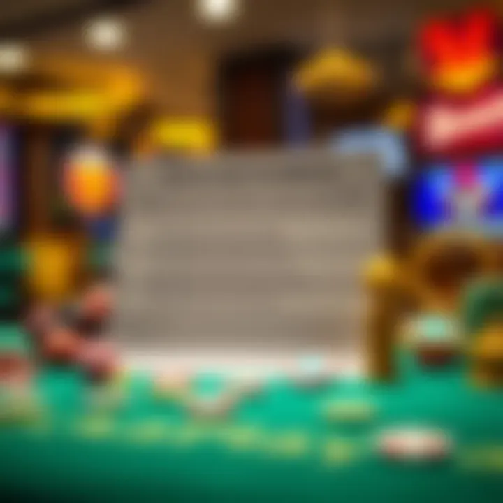 Conceptual graphic showing terms and conditions checklist alongside casino bonus icons