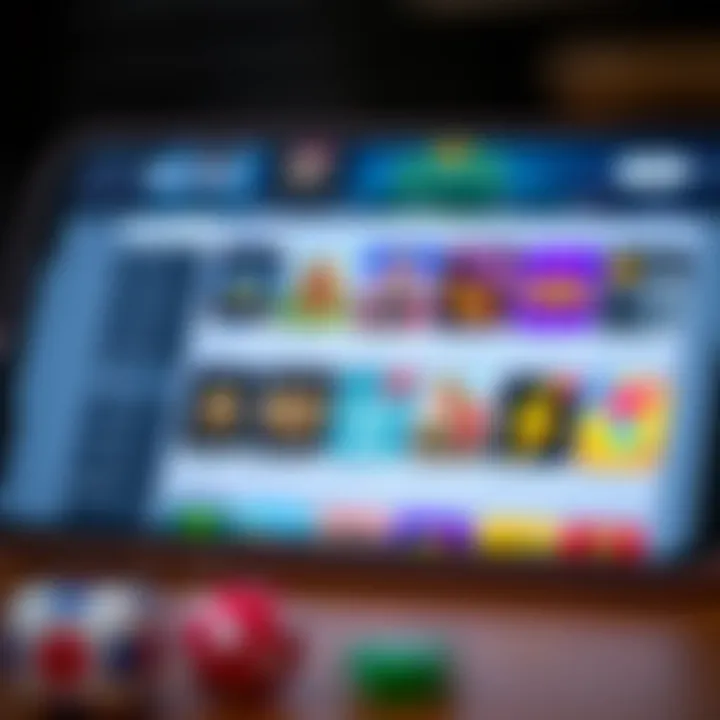 Screenshot of RocketPlay Casino app dashboard showcasing game categories and navigation options on an Android device