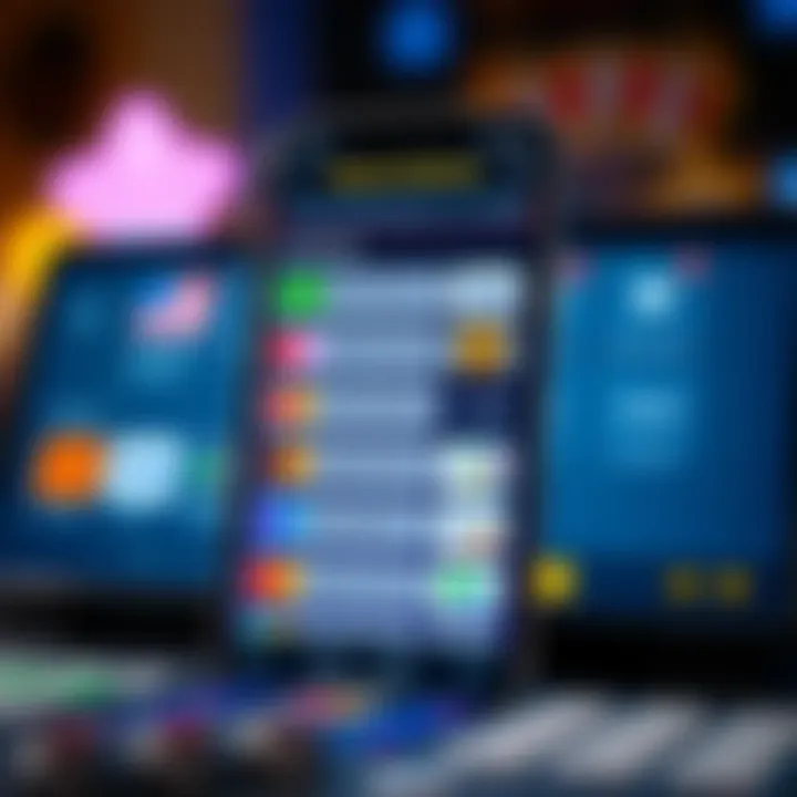 Display of various payment methods available within the RocketPlay Casino app including credit cards and e-wallets