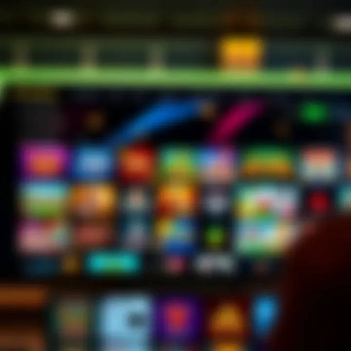 Interface displaying a diverse selection of casino games including slots and card games on Rocketplay platform