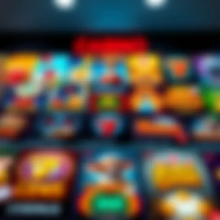 Colorful casino game icons representing various game types included in RocketPlay Casino offer