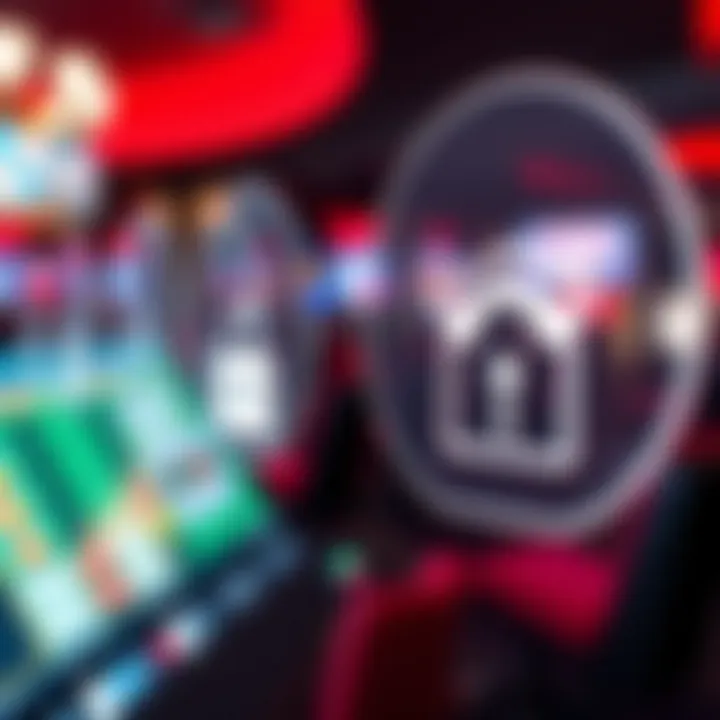Secure online transaction icons representing payment and safety features at Rocketplay Casino