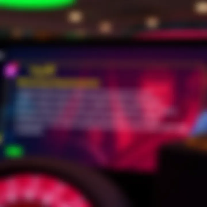 Illustration of wagering requirements and bonus terms on a casino interface