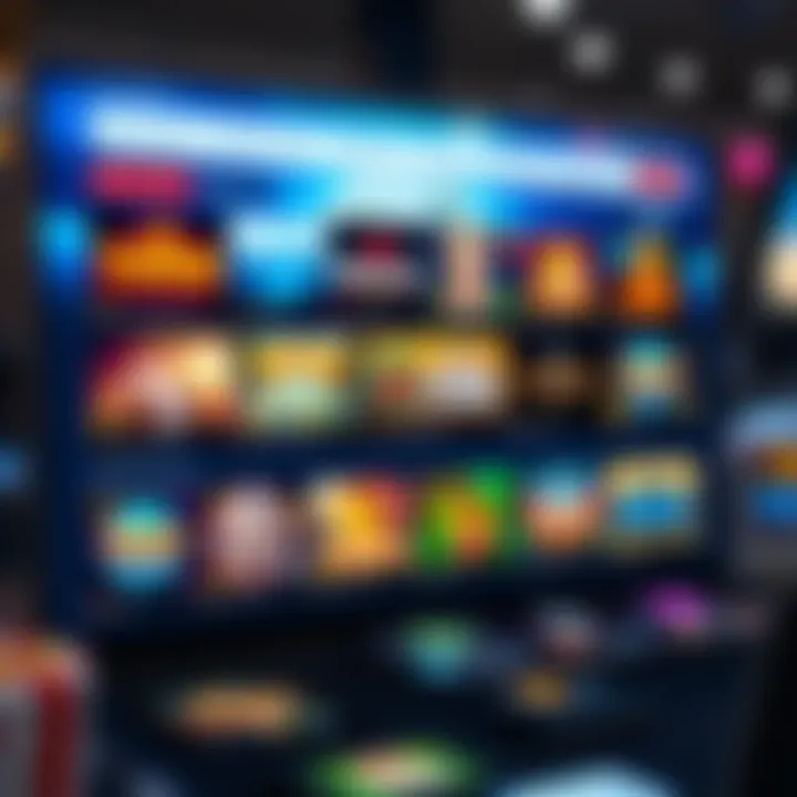 User interface showcasing diverse game selections and vibrant graphics on RocketPlay platform