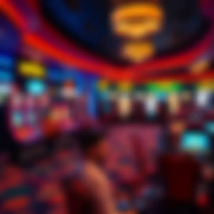 Colorful online casino lobby showcasing a variety of slot and table games with dynamic interface