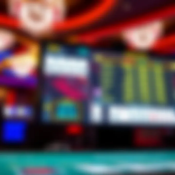 Live dealer game interface showing cards and betting options on screen