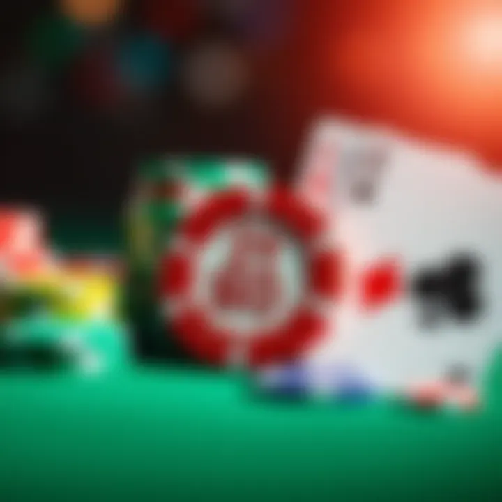 Colorful casino chips and playing cards symbolizing online gaming bonuses