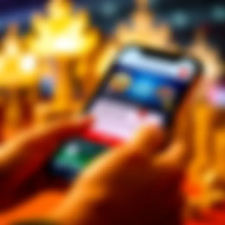 Illustration of a digital wallet receiving a casino bonus notification on a mobile device