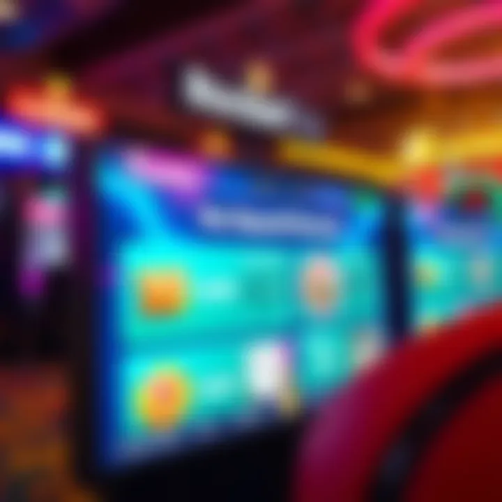 Illustration of a digital casino screen displaying no deposit bonus offers for Australian players