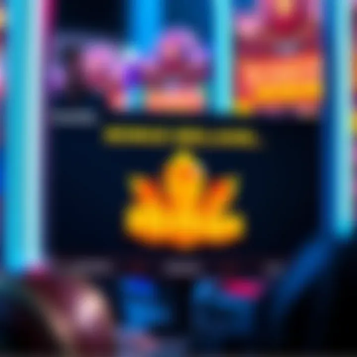 Illustration of a digital gaming interface showcasing bonus rewards activation