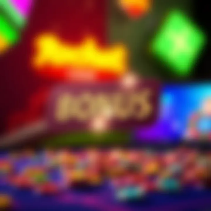 Illustration showing a digital coupon with a sparkling bonus symbol on a vibrant background