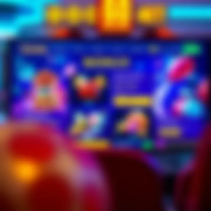 Illustration of a vibrant gaming interface highlighting special bonus codes for RocketPlay users