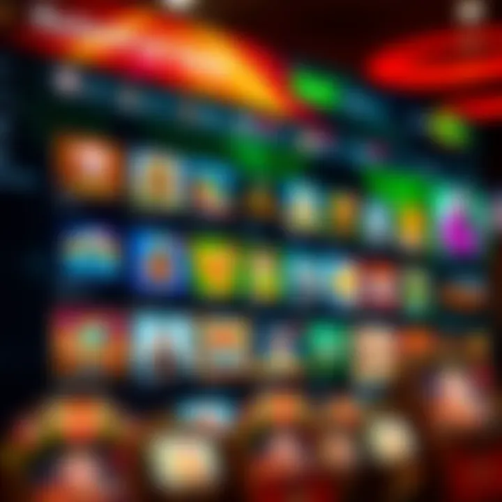 Colorful interface of RocketPlay Spiele showcasing various game options