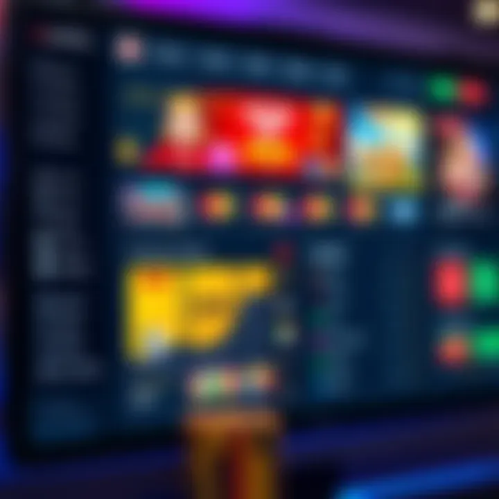 User-friendly online gaming dashboard showing bonus offers and payment options