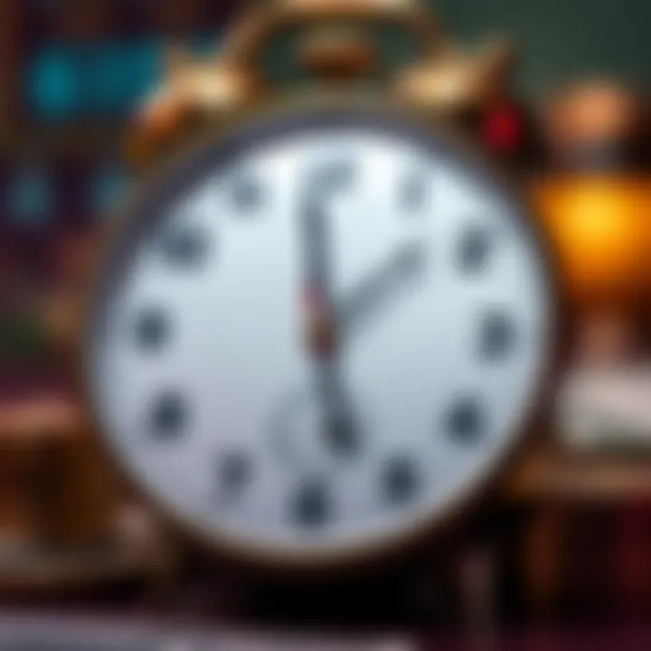 Clock and currency symbols illustrating withdrawal timing and fees