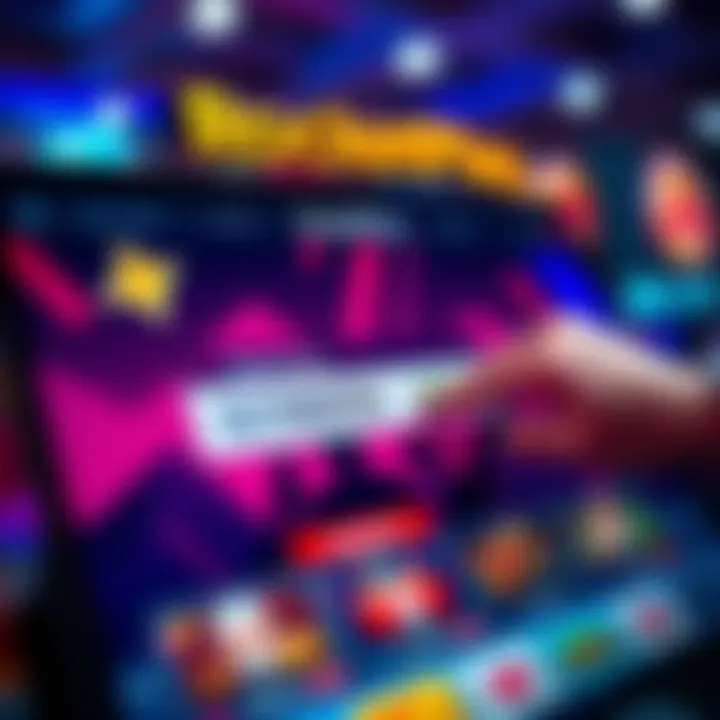 Illustration showing a digital coupon code being applied on an online casino platform