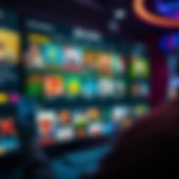 Interface showcasing diverse game selections and interactive features on RocketPlay