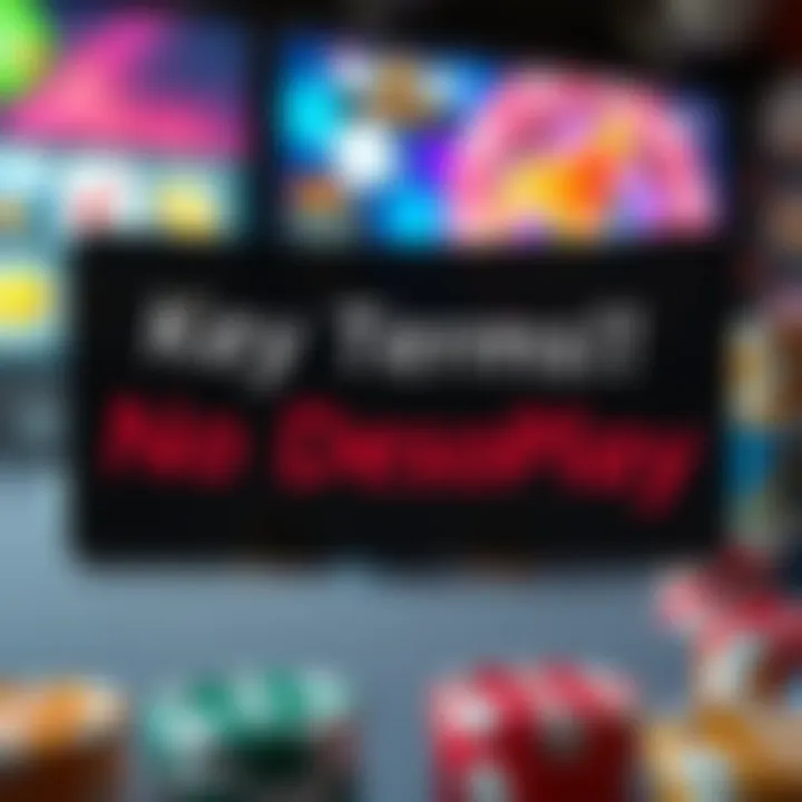 Visual representation of key terms and conditions for RocketPlay no deposit promotions