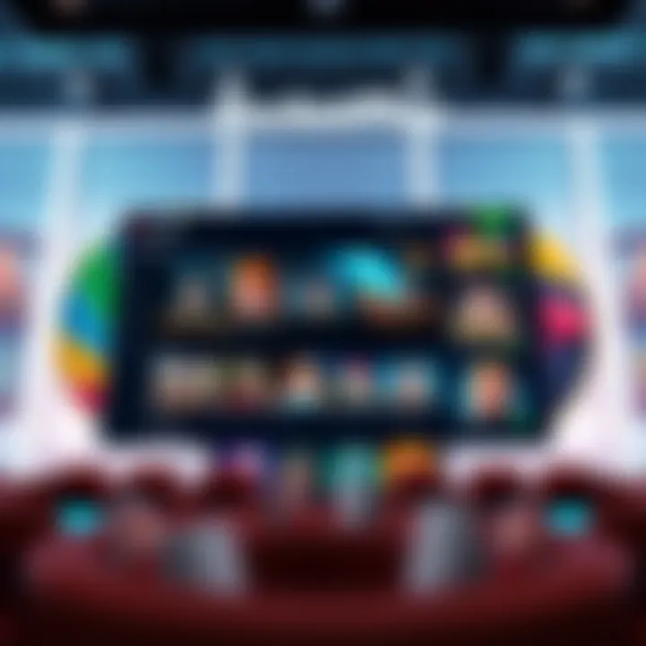 User interface of RocketPlay showcasing game selection and interactive features